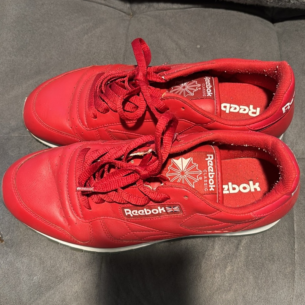 Men’s Red Reebok Sneakers - Picture 2 of 5